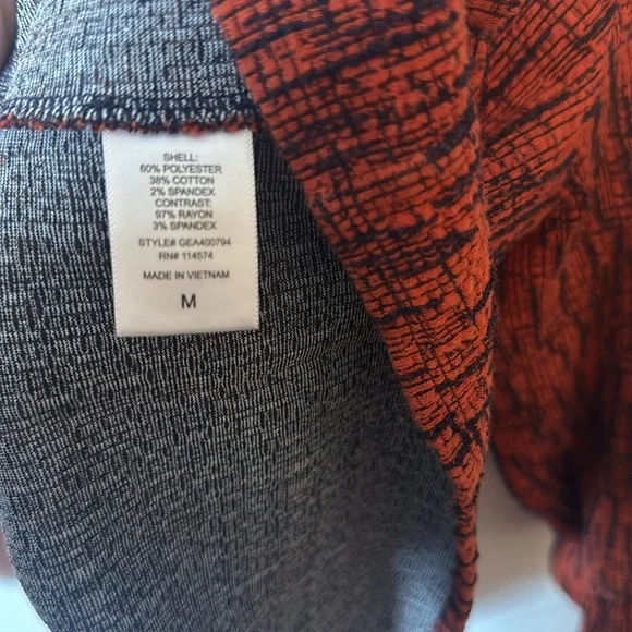 Anthropologie Peplum Top – Textured Print, Size M - Picture 4 of 6